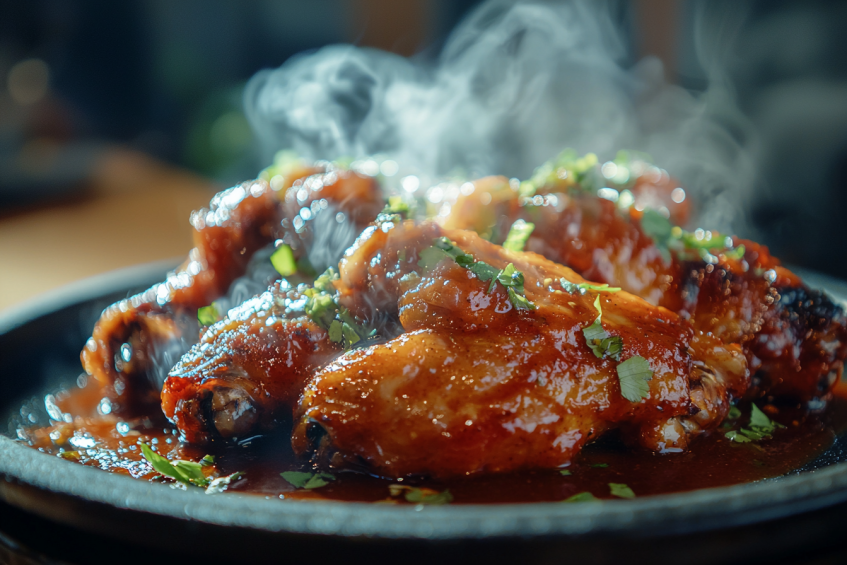 Do you put Buffalo sauce on wings before or after cooking?