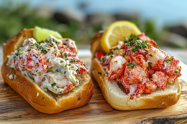 What is the difference between a Maine lobster roll and a New England lobster roll?