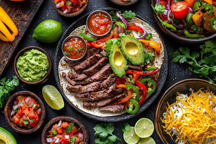 What does a fajita consist of